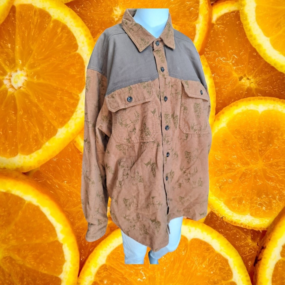 Ultimate Terrain Heritage Collection Brown Deer‎ Print Long Sleeve Shirt